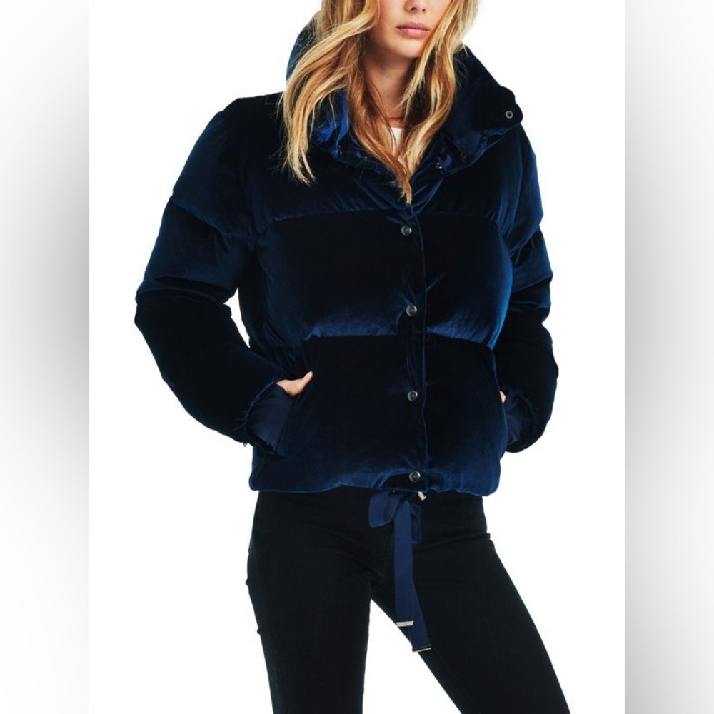 SAM. Sophia Velvet Puffer Jacket